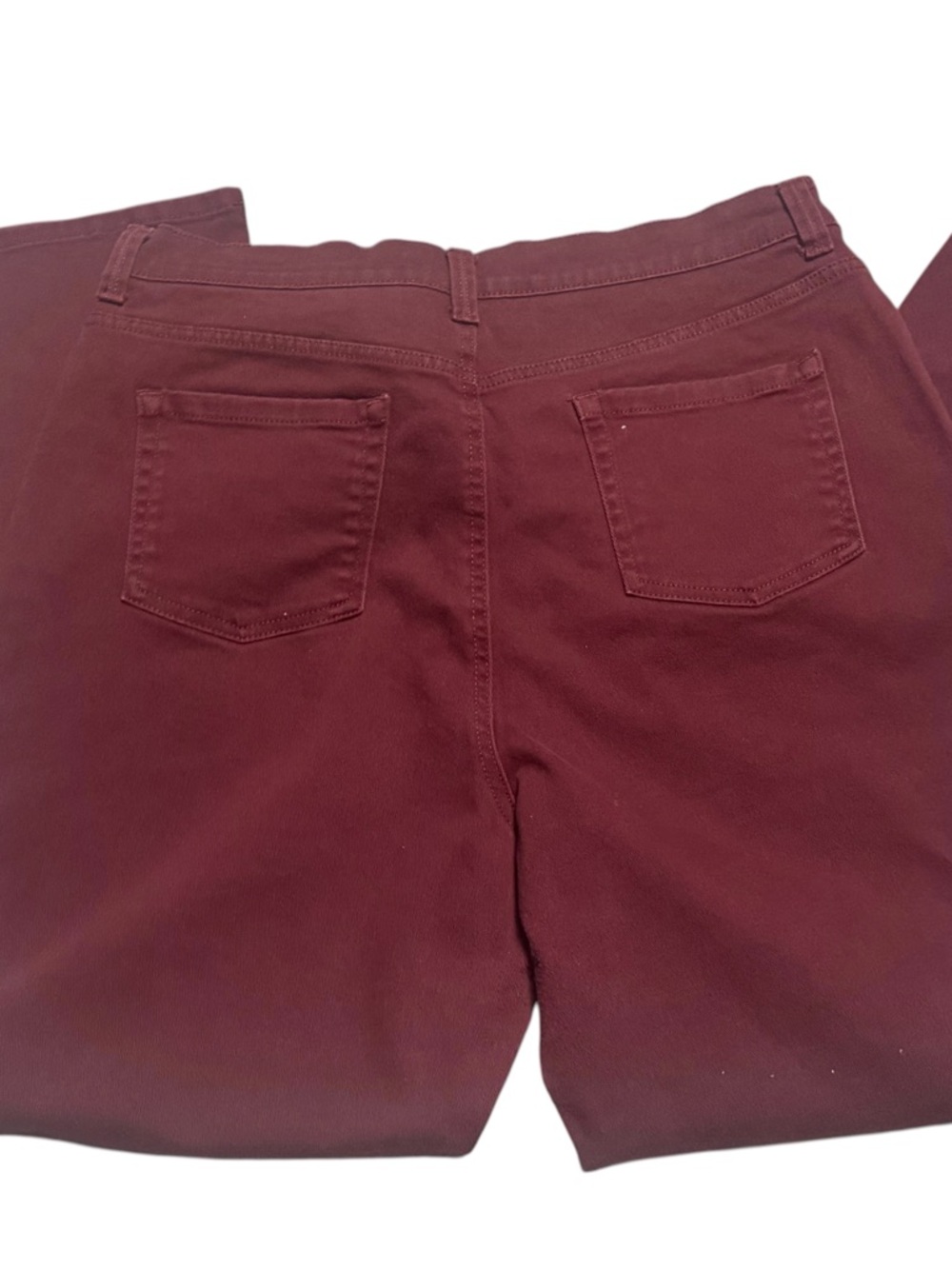 Gloria Vanderbilt Maroon Straight Leg High Rise Classic Chic Pants 16 - Picture 6 of 6